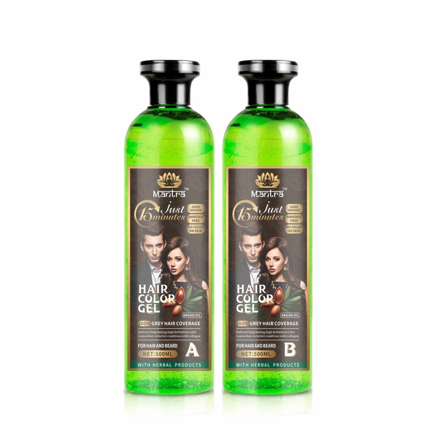 Mantra Dark Brown Hair Color gel