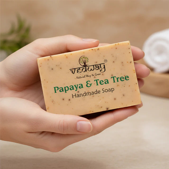 Neem Haldi Papaya Complete Care Bundle - 10 neem soaps + 2 papaya soap + 2 haldi soap + 1 lotion