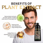 Mantra Rosemary Dark Brown Hair Color Shampoo - 3-in-1 Natural Gray Coverage