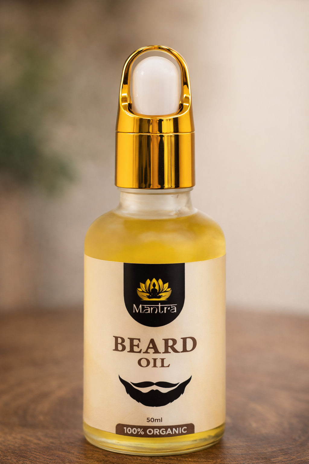 Mantra 100% Organic Beard Oil – Deep Nourishment & Growth Care (50ml)