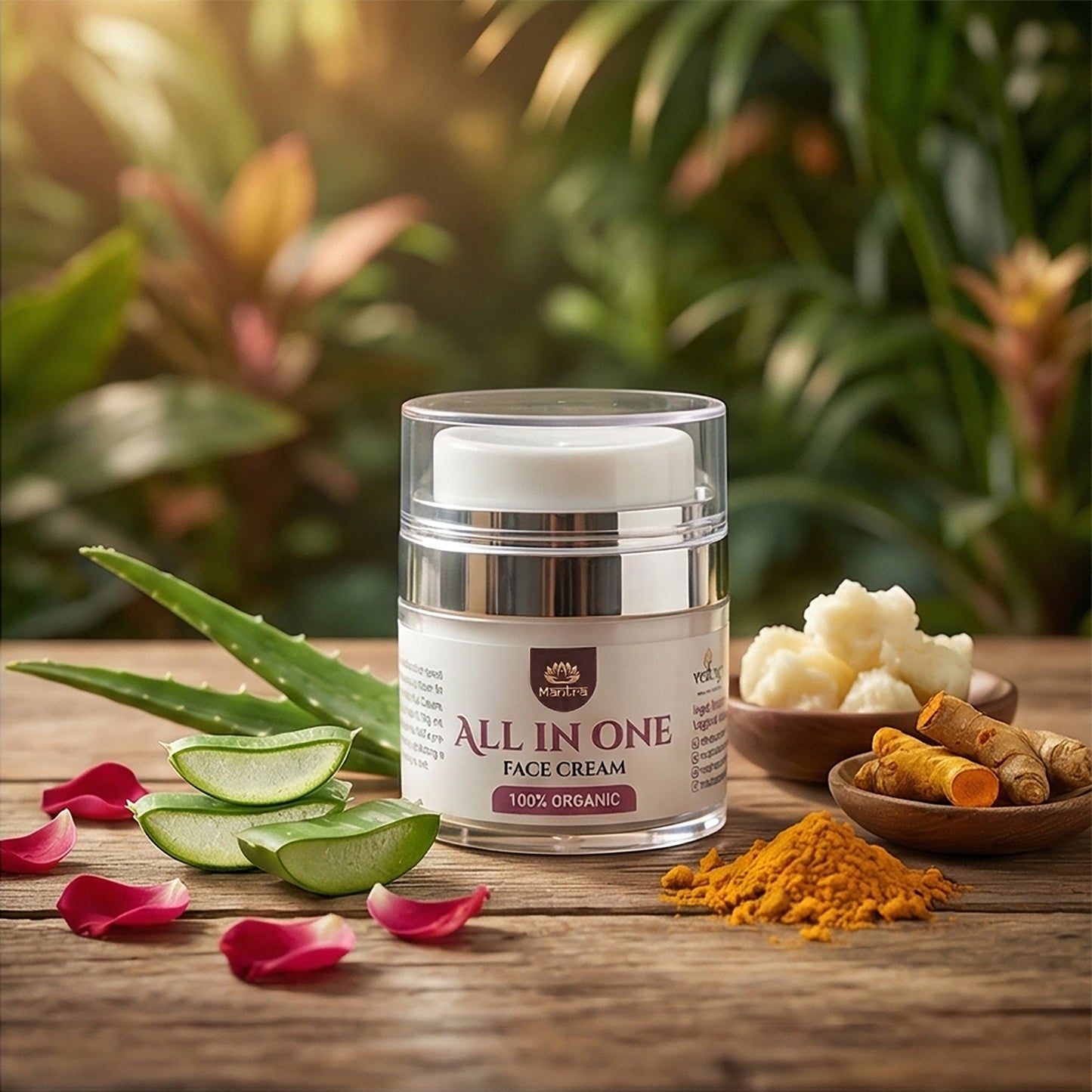 Complete Skincare Combo - Face Serum + Under Eye Cream + All-in-One Face Cream