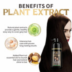 Mantra Rosemary Dark Brown Hair Color Shampoo - 3-in-1 Natural Gray Coverage
