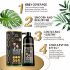 Mantra Rosemary Black Hair Color Shampoo - 3-in-1 Cleanse, Color & Condition