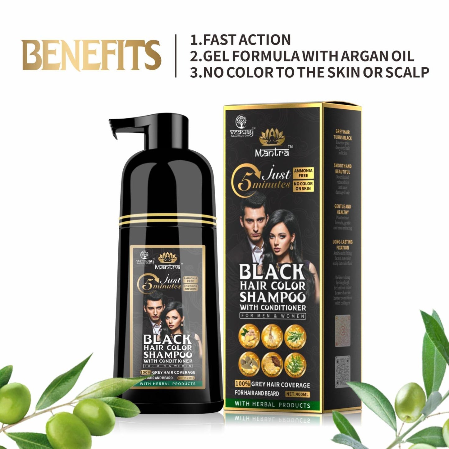 Mantra Rosemary Black Shampoo