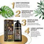 Mantra Rosemary Dark Brown Hair Color Shampoo - 3-in-1 Natural Gray Coverage