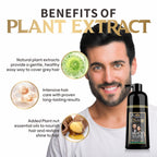 Mantra Rosemary Black Hair Color Shampoo - 3-in-1 Cleanse, Color & Condition