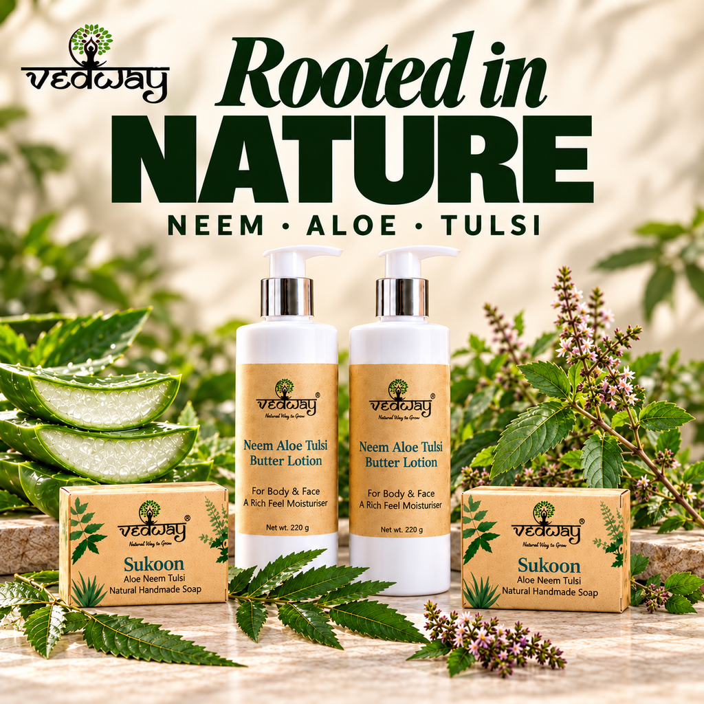 Neem Tulsi Complete Care Bundle - 2 Lotions + 5 Soaps