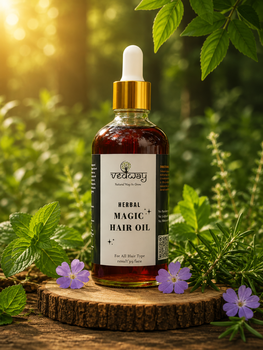 Hair Care Bundle 1 Magic oil + 1 rosemary Shampoo + 1 rosemary Conditioner + 1 hair serum