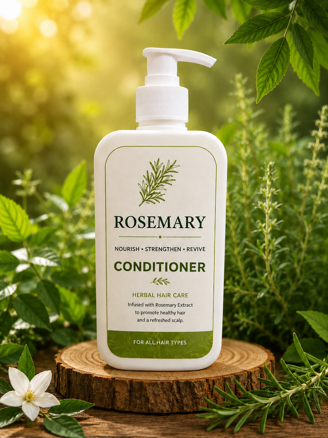 Hair Care Bundle 1 Magic oil + 1 rosemary Shampoo + 1 rosemary Conditioner + 1 hair serum