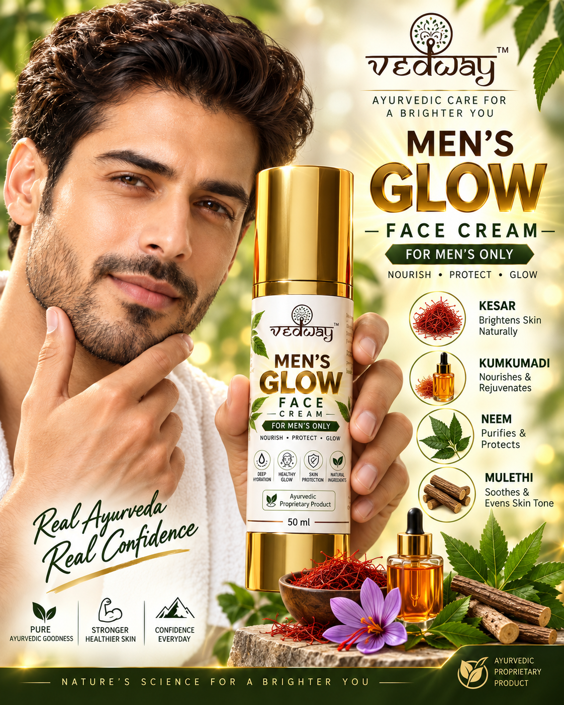 Vedway Men Glow Crem