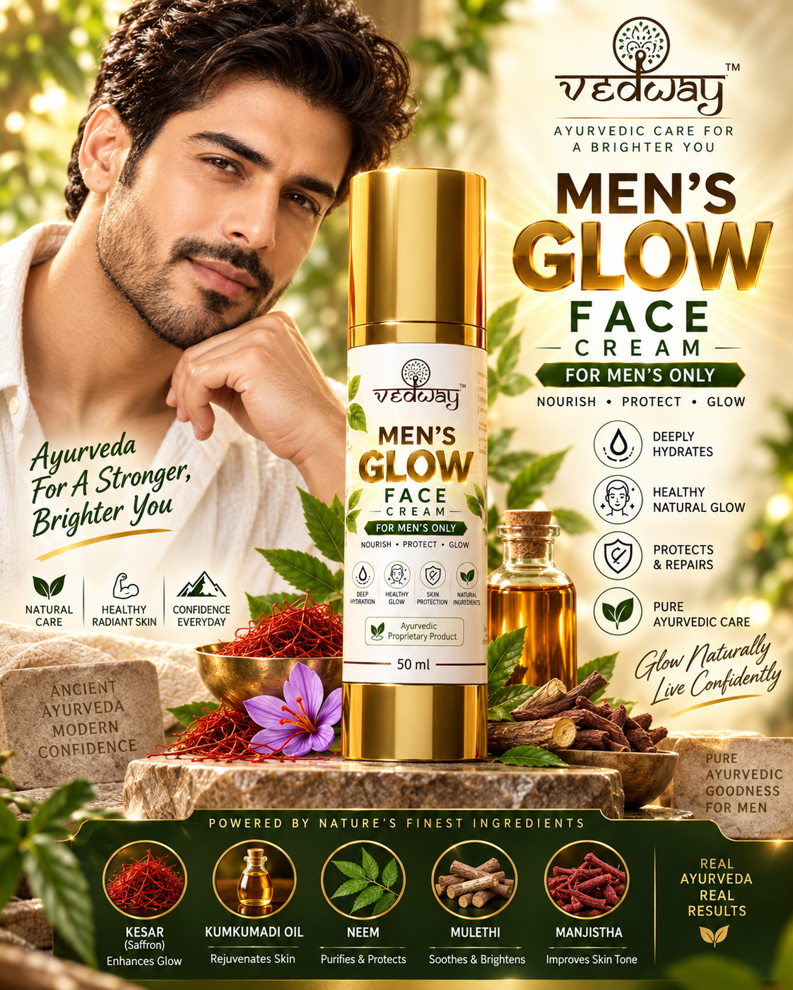 Vedway Men Glow Crem