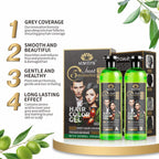 Mantra Black Hair Color Gel - Instant Gray Coverage in 5-10 Minutes