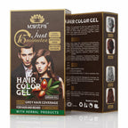 Mantra Dark Brown Hair Color Gel - Natural Gray Coverage in 5-10 Minutes