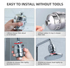 Vedway Shower Filter - Chlorine Remover for Healthier Skin & Hair