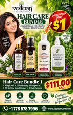 Hair Care Bundle 1 Magic oil + 1 rosemary Shampoo + 1 rosemary Conditioner + 1 hair serum