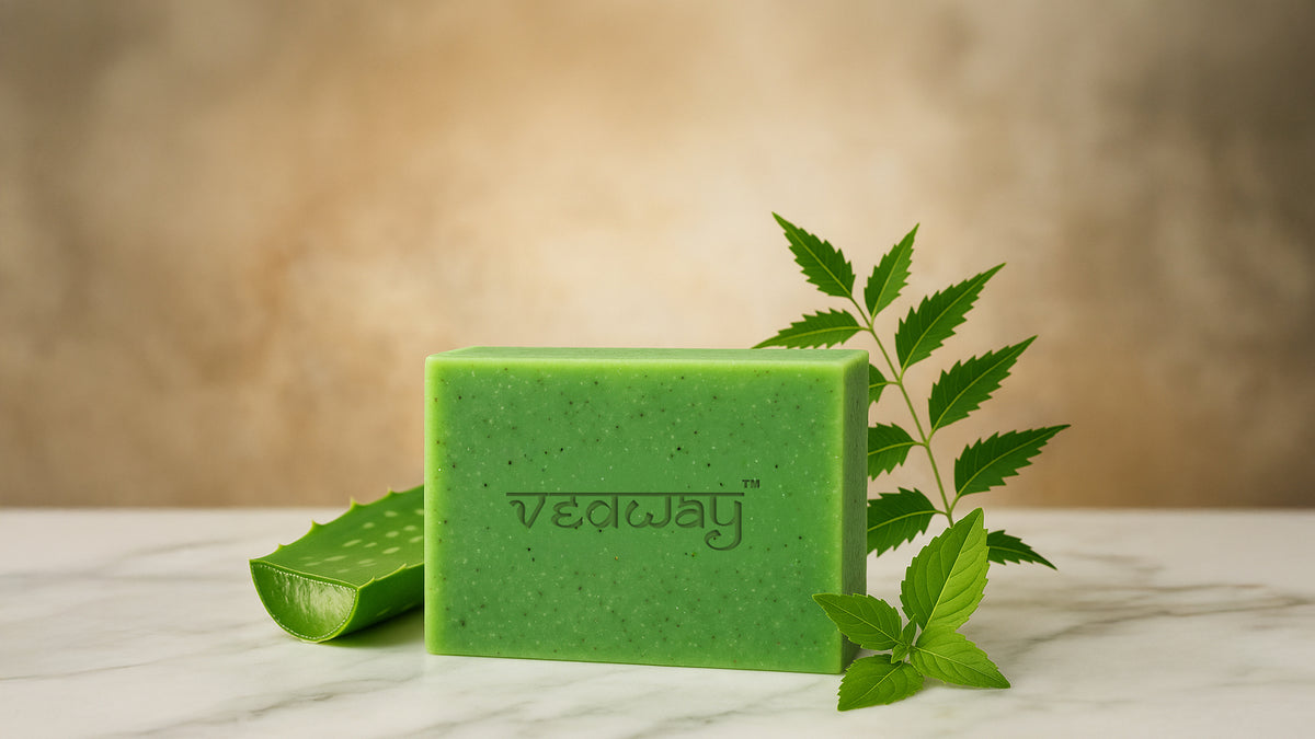Vedway Neem Tulsi Aloe Vera Handmade Soap - 12 Pack Bundle (Save $20.88 + FREE Shipping in Canada)