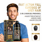 Mantra Rosemary Dark Brown Hair Color Shampoo - 3-in-1 Natural Gray Coverage