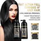 Mantra Rosemary Black Hair Color Shampoo - 3-in-1 Cleanse, Color & Condition