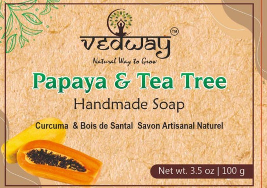 Vedway Papaya & Tea Tree Handmade Soap