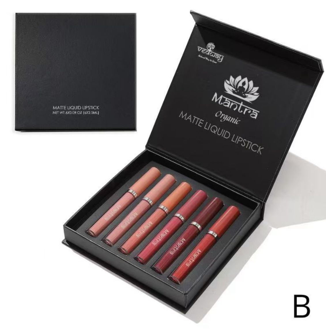 Vedway Organic Beetroot Lipstick - Natural Color from Light to Dark Shades